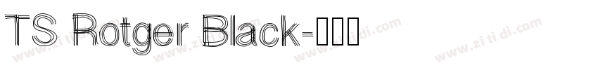 TS Rotger Black字体转换